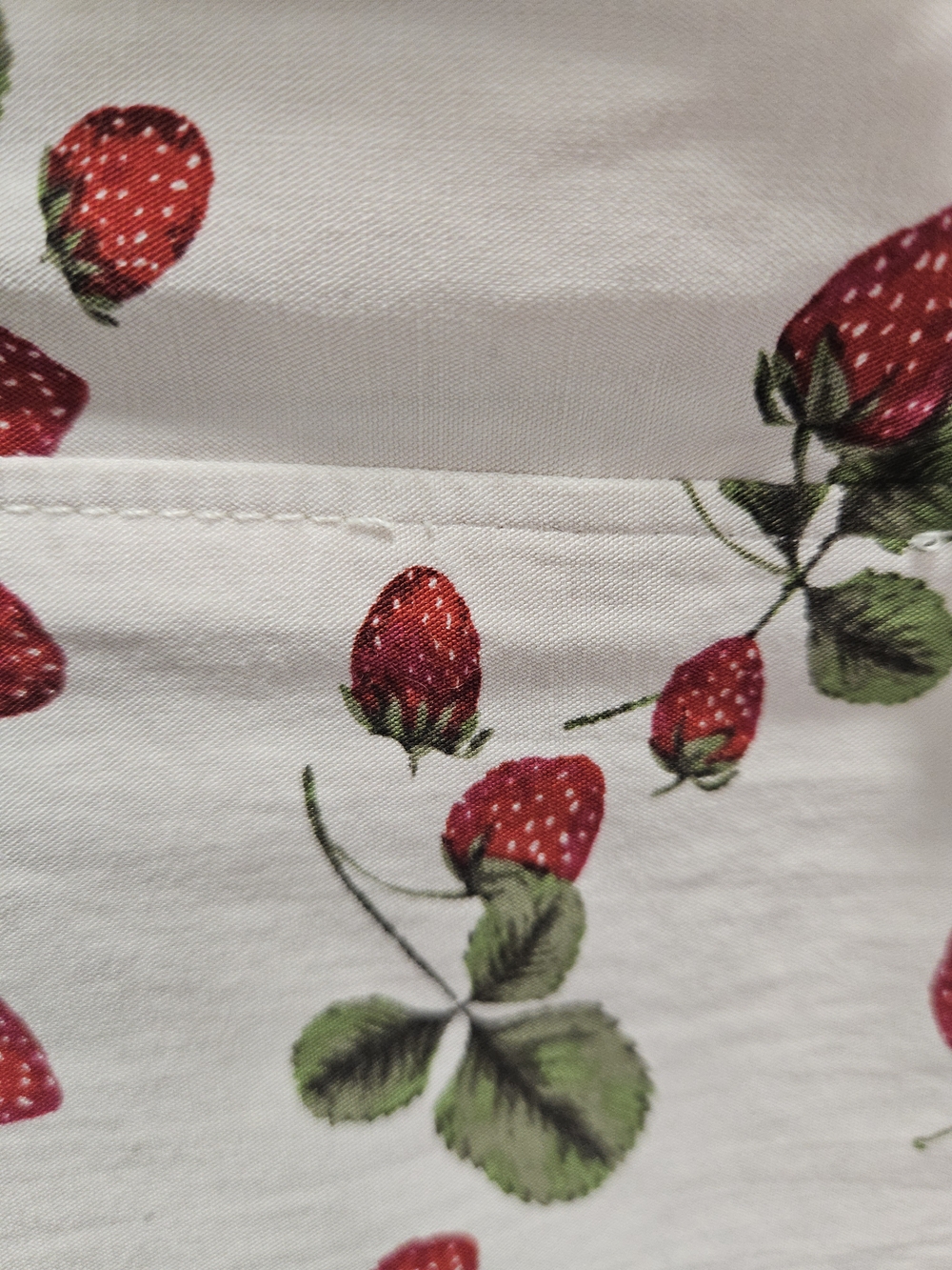 Anthropologie Maeve White Maxi Dress with Red Strawberry Print - Picture 10 of 11